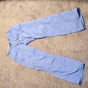 Small, Tall, Koi cargo pocket women's scrub pants